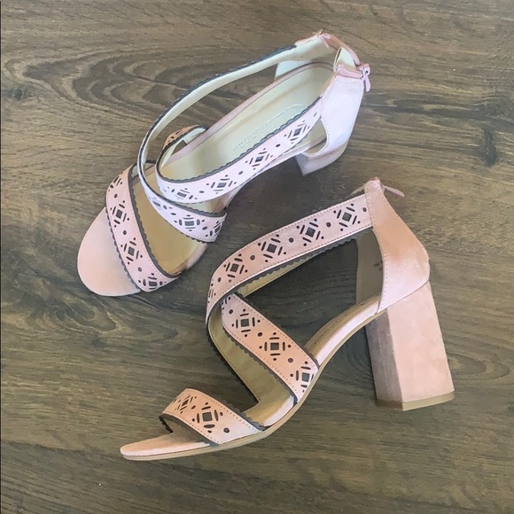 CL Dusty Pink Chunky Heel - Picture 1 of 5